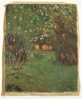 "Rose of Sharon" Plein Air Oil on Canvas