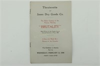 1908 Jones Store Brutality Exhibition Brochure