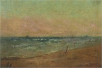 Tonalist Seaside Oil on Board