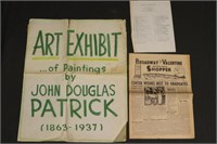 1961 Broadway-Valentine Exhibition Poster & List