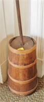 CEDAR BUTTER CHURN WITH DASHER AND LID