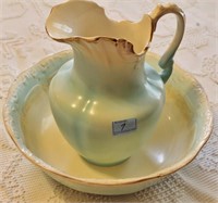 DEVON WARE BOWL AND PITCHER SET STOKE ON TRENT,