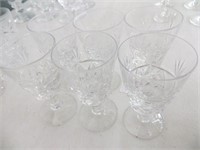 (6) CRYSTAL LIQUOR GLASSES
