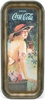 Vintage 1970's Coca Cola Tray Elaine 1916 WWI Girl