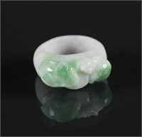 Chinese Green Jadeite Ring