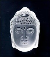 Chinese Crystal Carved Shakyamuni Buddha Head