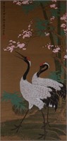 Shen Quan 1682-1760 Chinese Watercolour Crane