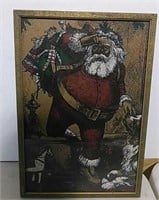 Santa Clause Print in frame