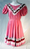 Pink Square Dancing Dress Sz 12 USA