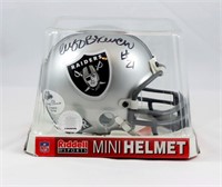 Cliff Branch Raiders Signed Mini Helmet COA LE