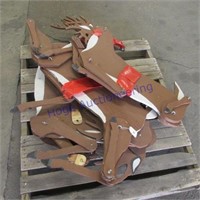 Wood deer cut out decorations