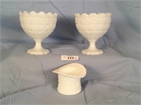 Milk Glass Candy dishes & Tabletop décor