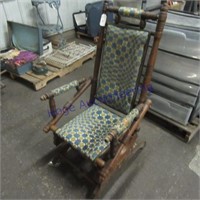 Wood glider rocking chair