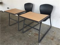 2 Adult Sled Desks (Black)