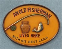Genuine Antique Reproduction-Old Fisherman Sign