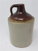 1-Gallon Two-Toned Stoneware Pottery Jug Crock