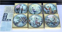 6 Porcelain Plates Beauties of The Red Mansion