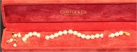 7.5" 14kt Pearl Bracelet & 2 Pairs 10 & 14kt Pearl