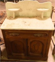 Lot #152 Victorian Marble top 1 drawer wash