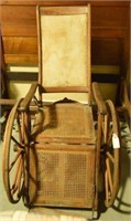 Lot #269 Antique Oak Victorian Wheel Chair