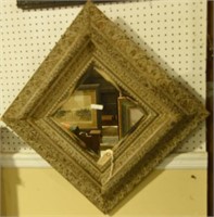 Lot #267 Carved and Gilt beveled glass mirror