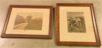 Lot #158 2 Pc. Print lot to include: Lithograph