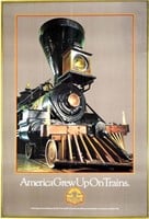 America Grew Up on Trains Poster
