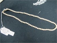 7MM PEARLS  ROUND 22INCH 14K CLASP