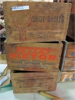 CHOICE OF EARLY PRIMITIVE AMMO BOXES