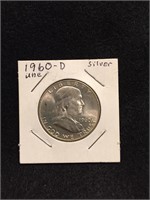 1960-D Franklin Half Dollar 90% Silver