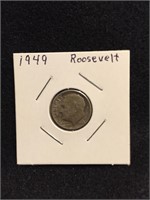 1949 Roosevelt Dime 90% Silver