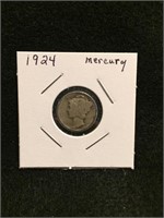 1924 Mercury Dime 90% Silver