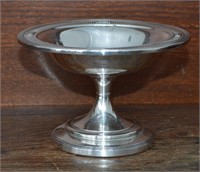 Sterling Silver Pedestal Candy Dish 3.5"t x 5"w