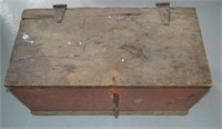 Antique Wood  Storage Box 36"l x 17.5"h x 18"w