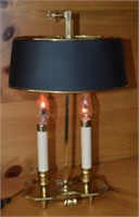 Vtg Brass Bouillotte Table Lamp