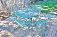 Outdoor Table with (4) Chairs, (2) Side Chairs,