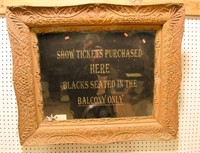 Lot #102 Gilt Framed Segregationist Theater