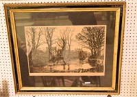 Lot #95 Victorian framed country scene by