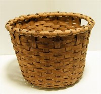 Lot #91 Primitive split Oak basket with dual