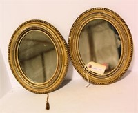 Lot #65 Pair of small oval Victorian gold