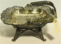 Lot #9 Meriden silver plate highly etched and