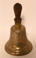 Lot #68 Somerset Co. vintage brass school bell