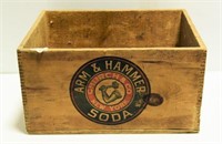 Lot #52 Vintage Arm & Hammer Soda wooden