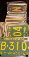 Old Michigan Liscense Plates