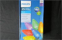 Philips 25 Multi Coloured Lights, 24' Outdoor /