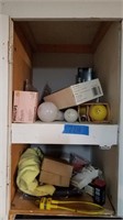 Contents of west wall cabinets