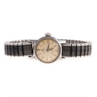 A Stainless Steel Omega Ladymatic Wrist Watch