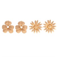 Two Pair of Lady's Ear Clips in 14K Gold