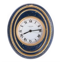 A Decorative Cartier Desk Clock