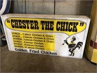 Chester the Chick light box approx 120 x 60 cm